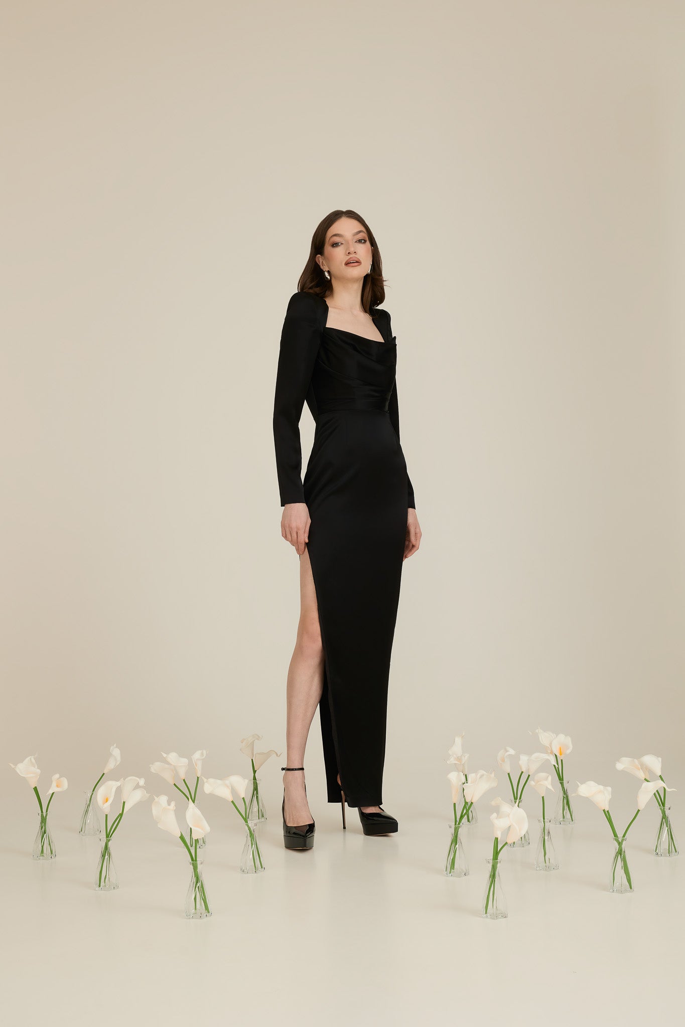 Rochie de Seara cu Slit Asimetric
