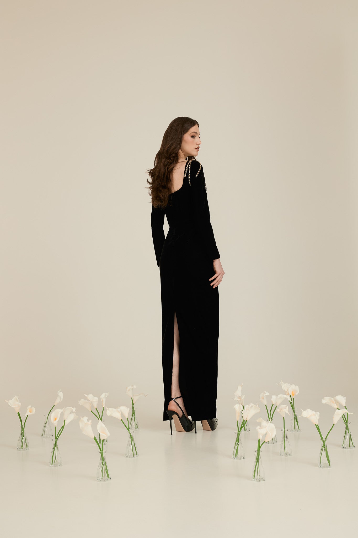 Rochie Midi din Catifea