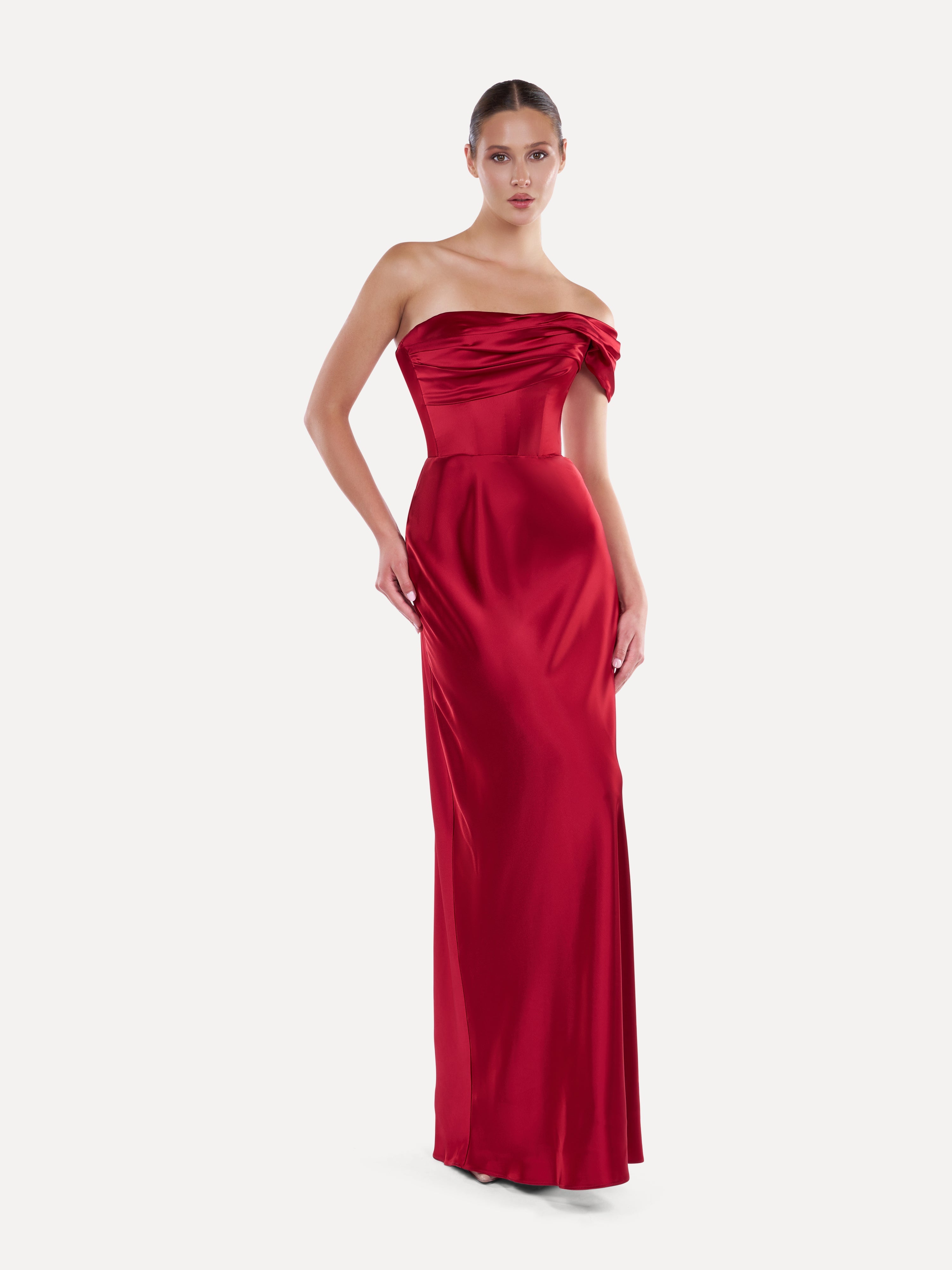 Rochie de seara pe un umar Araftu Couture