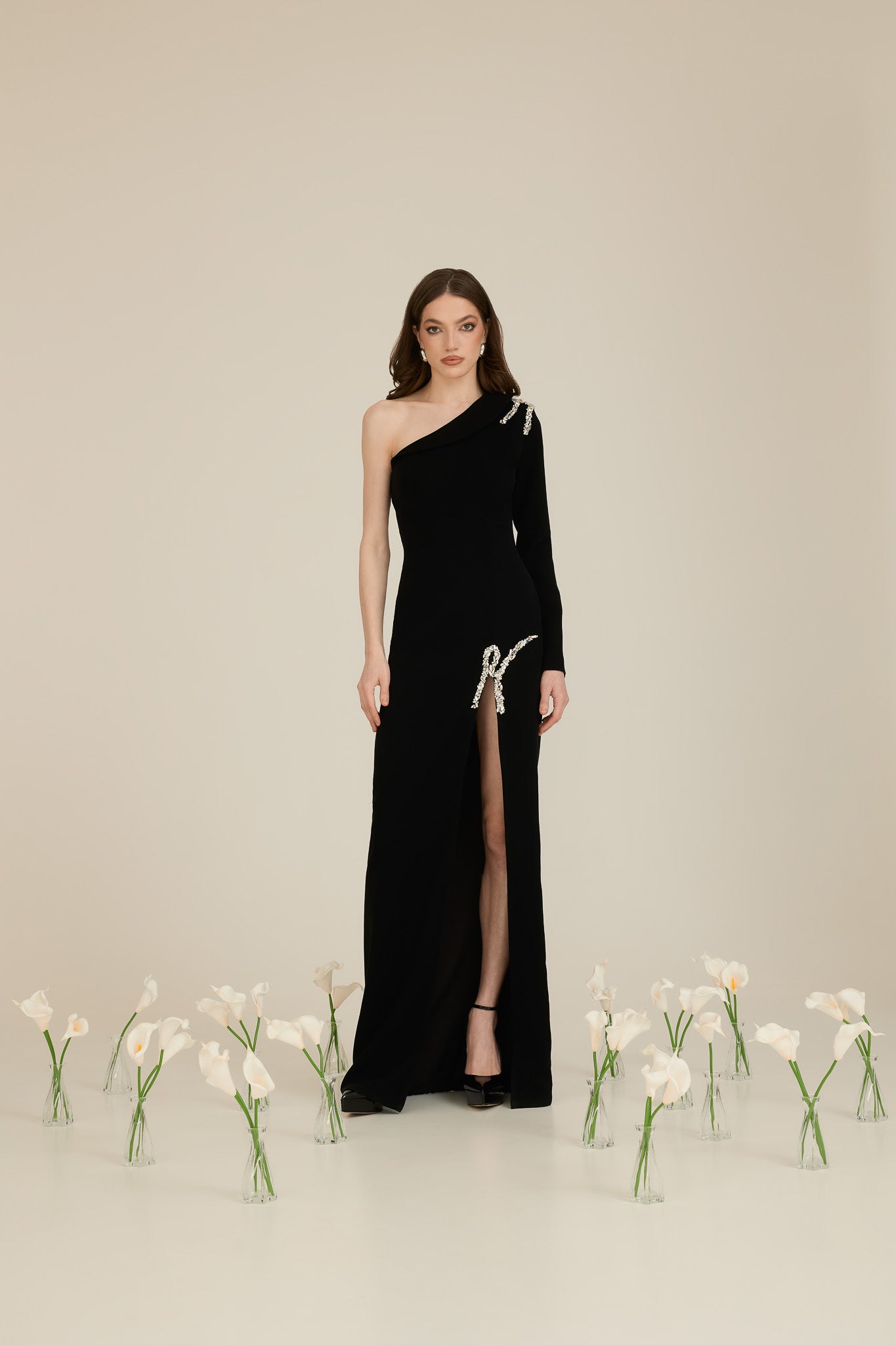 Rochie de Seara pe un Umar cu Slit