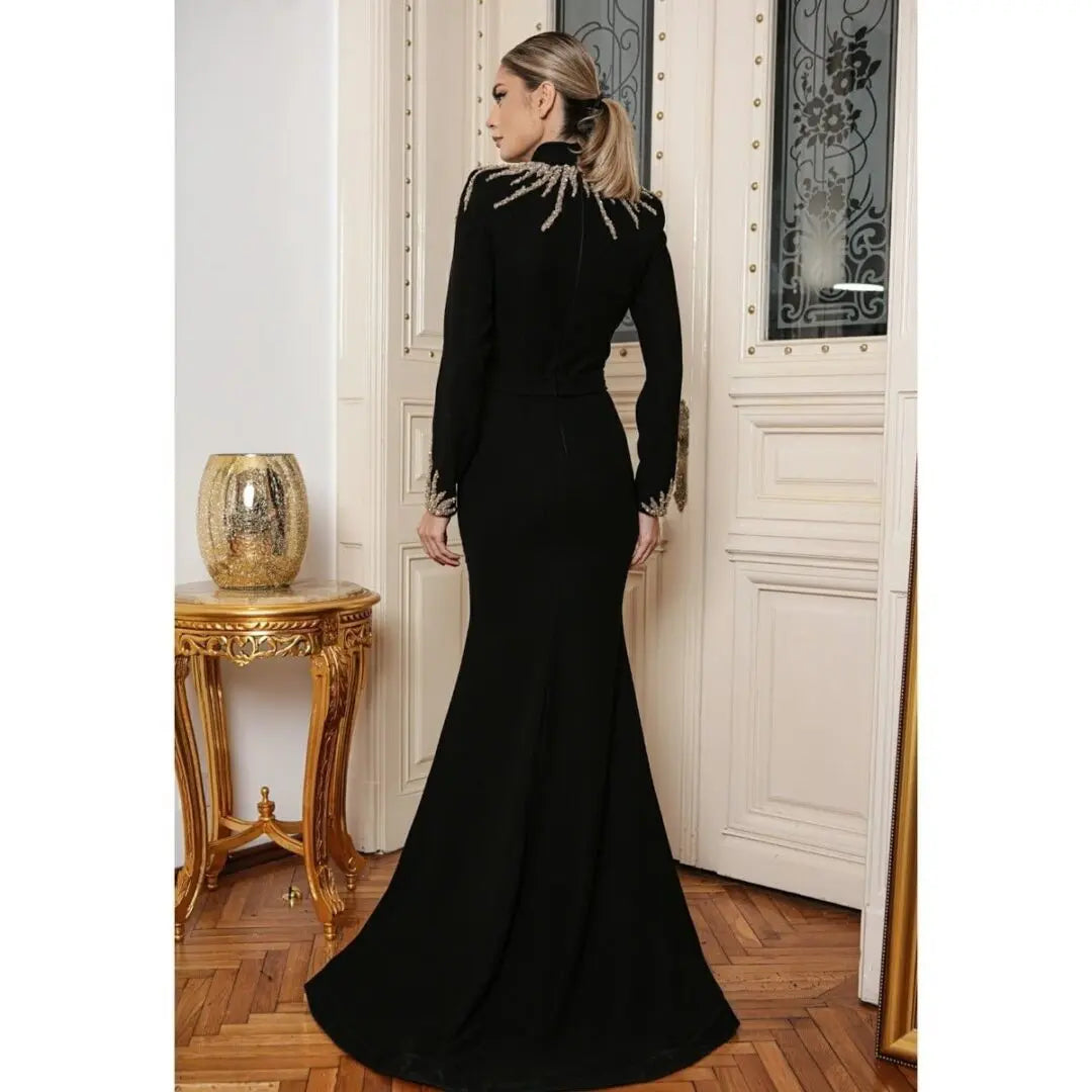 Rochie de seară cu decolteu adânc - Araftu Couture