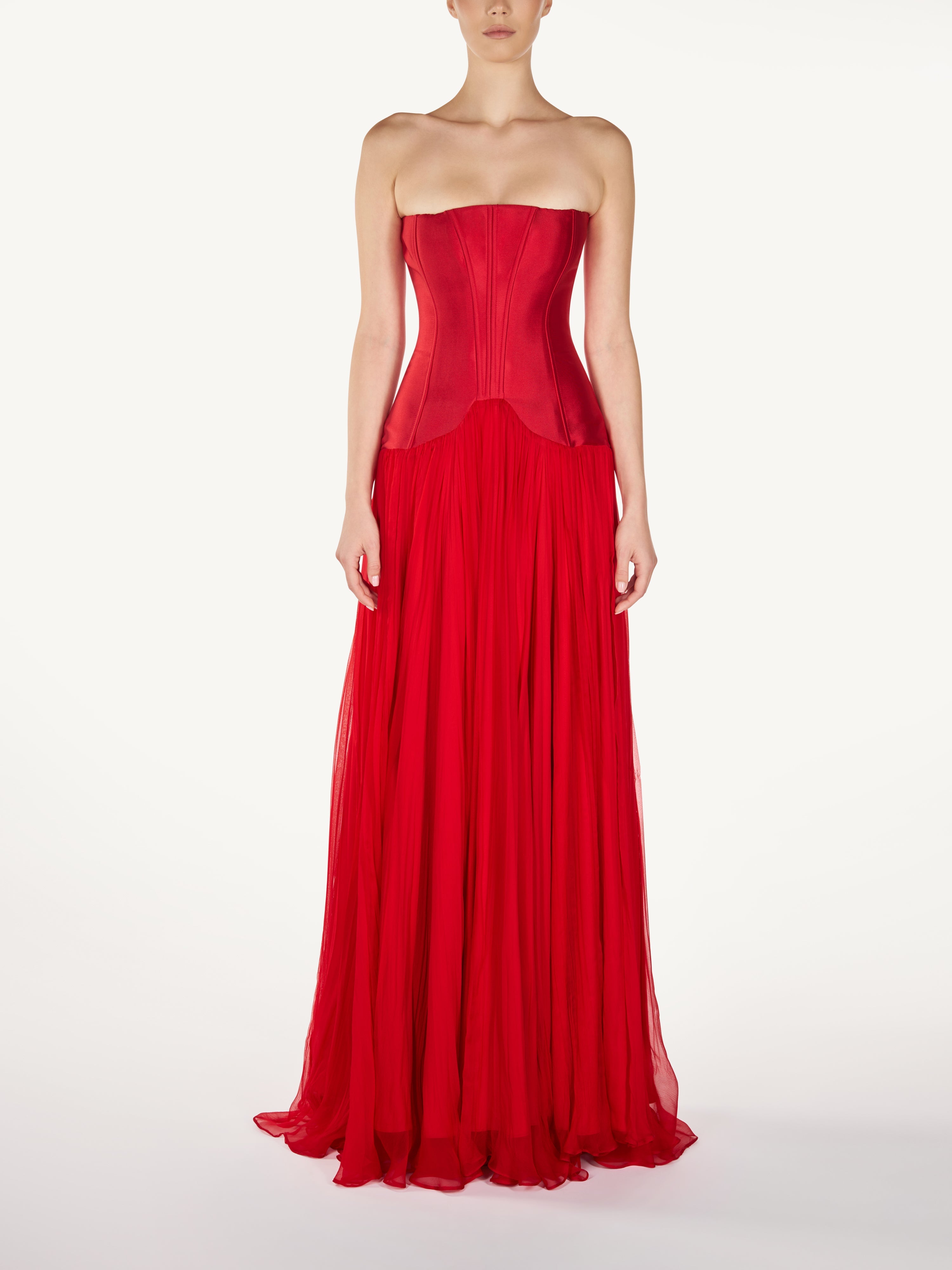 Rochie Rosie de Seara din Voal de Matase Araftu Couture