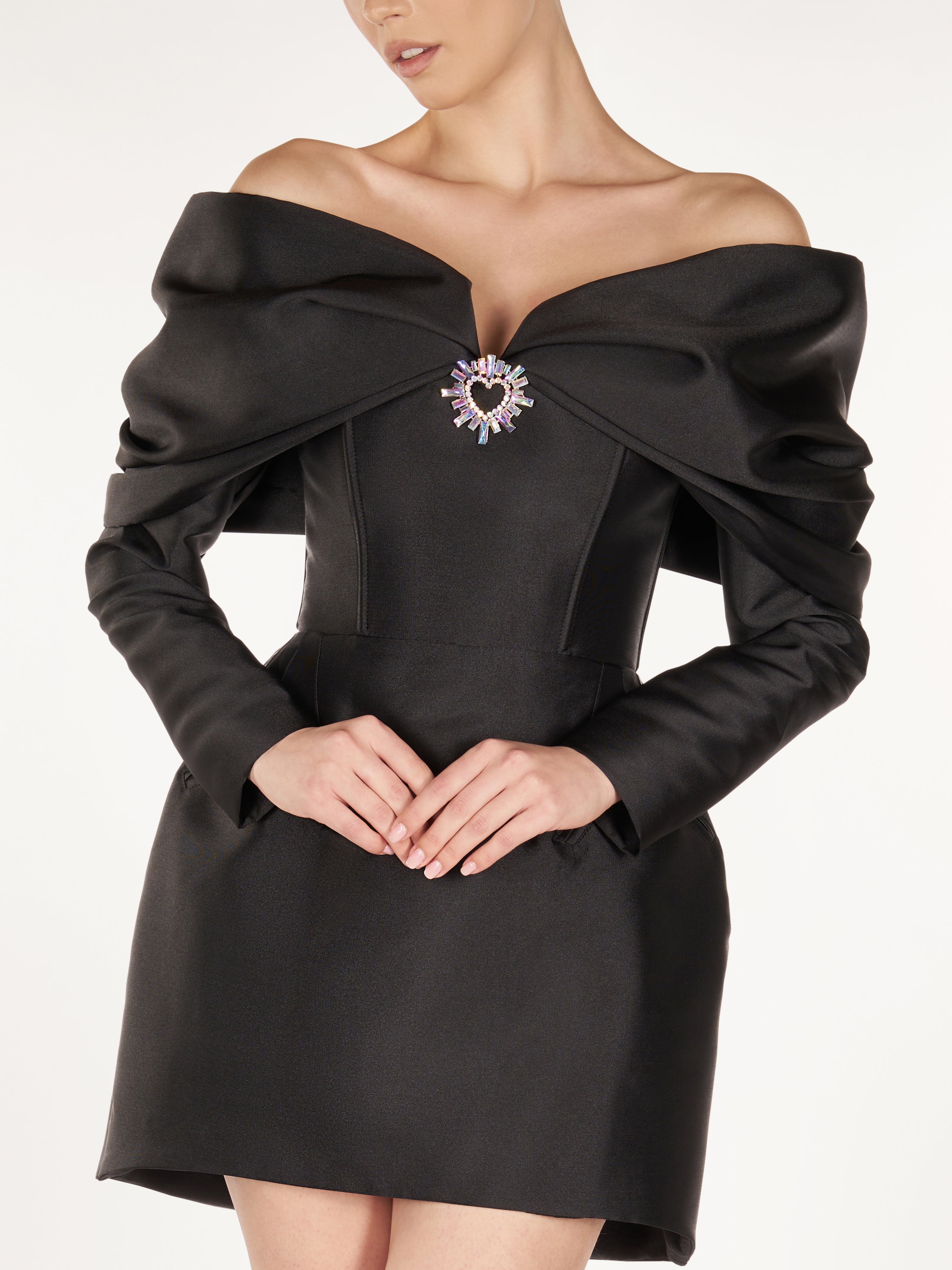 Off sholder bow dress Araftu Couture