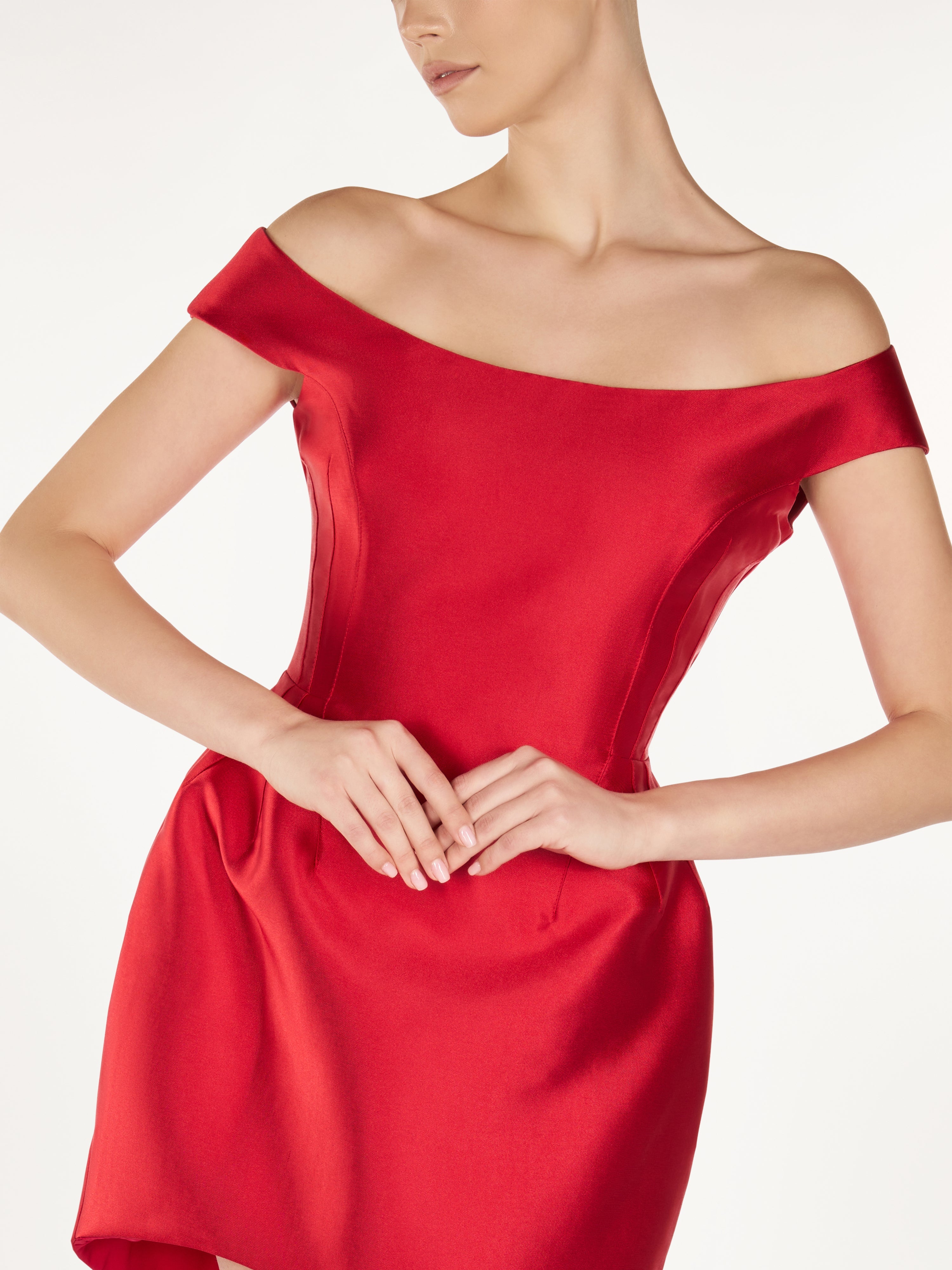 OFF SHOLDER MIDI DRESS Araftu Couture