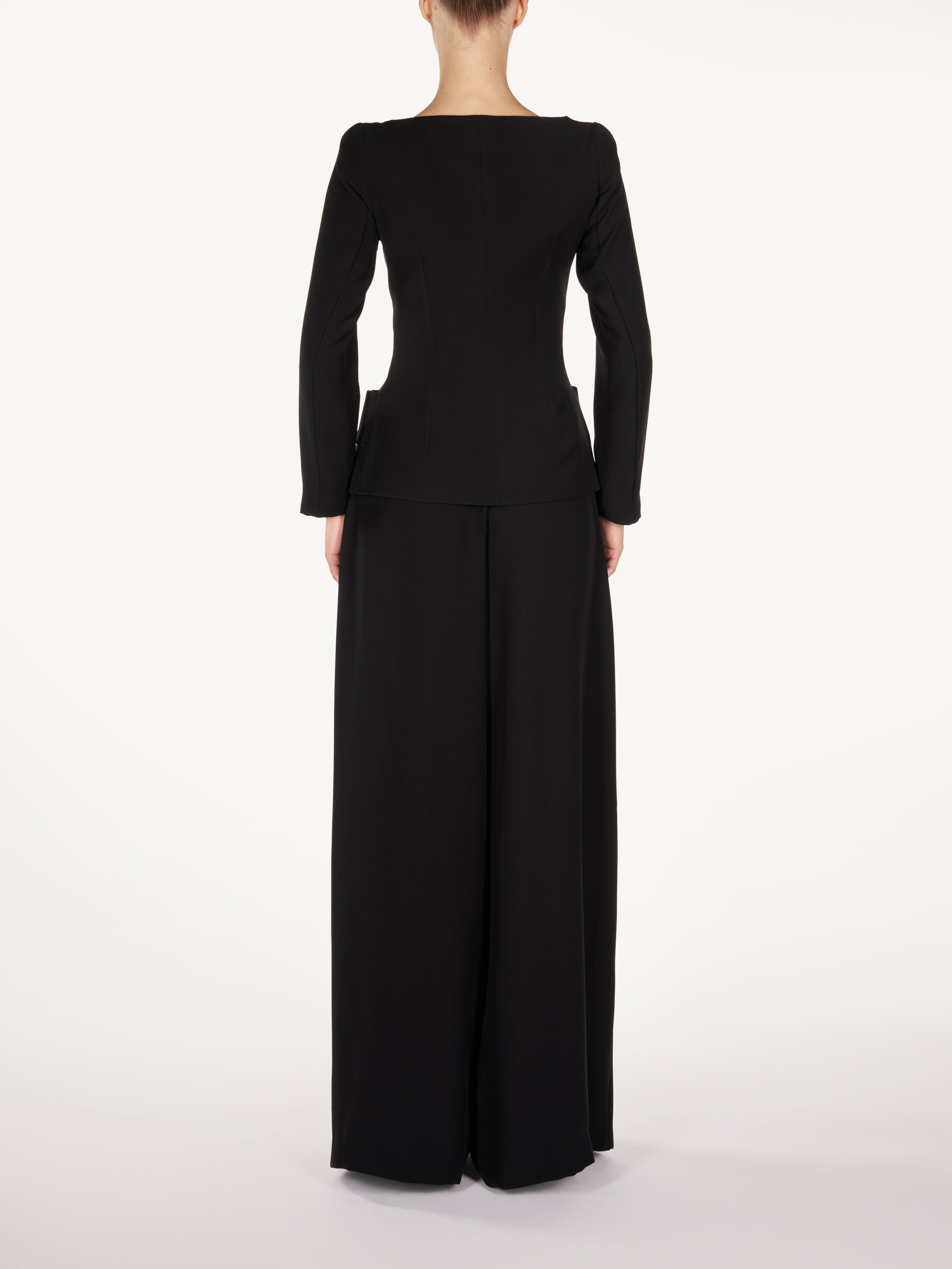 EMBROIDERY JACKET WITH EXTRA WIDE PANTS Araftu Couture