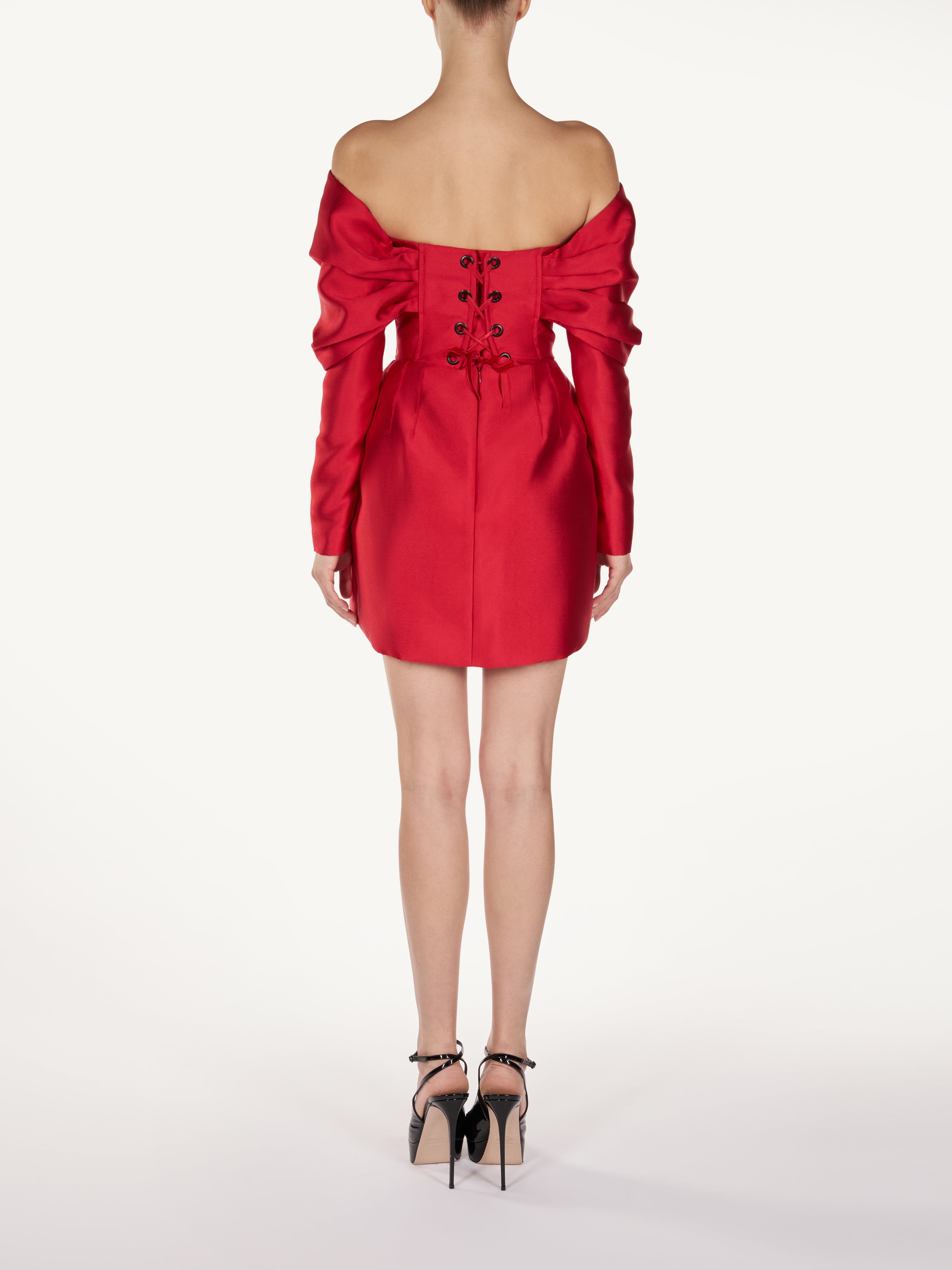 OFF SHOULDER BOW DRESS Araftu Couture