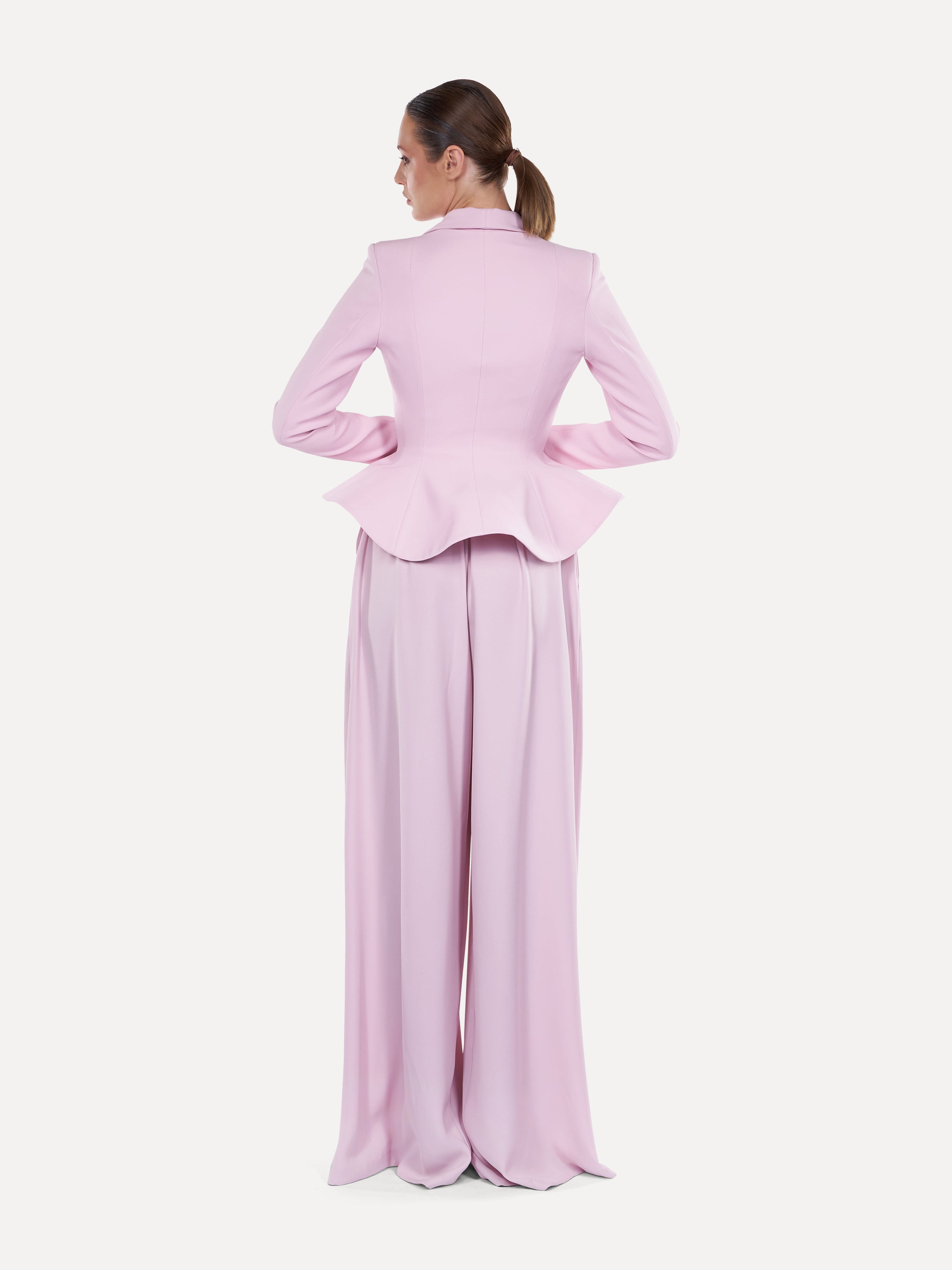 Costum elegant cu pantaloni Palazzo  Araftu Couture