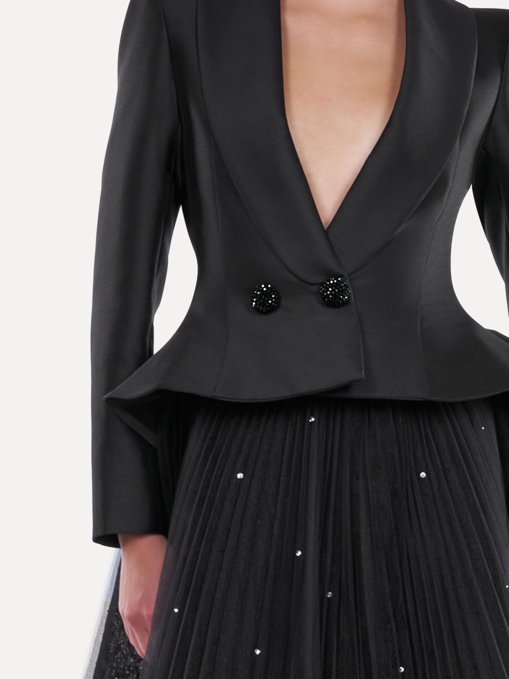 Costum elegant cu guler sal  Araftu Couture