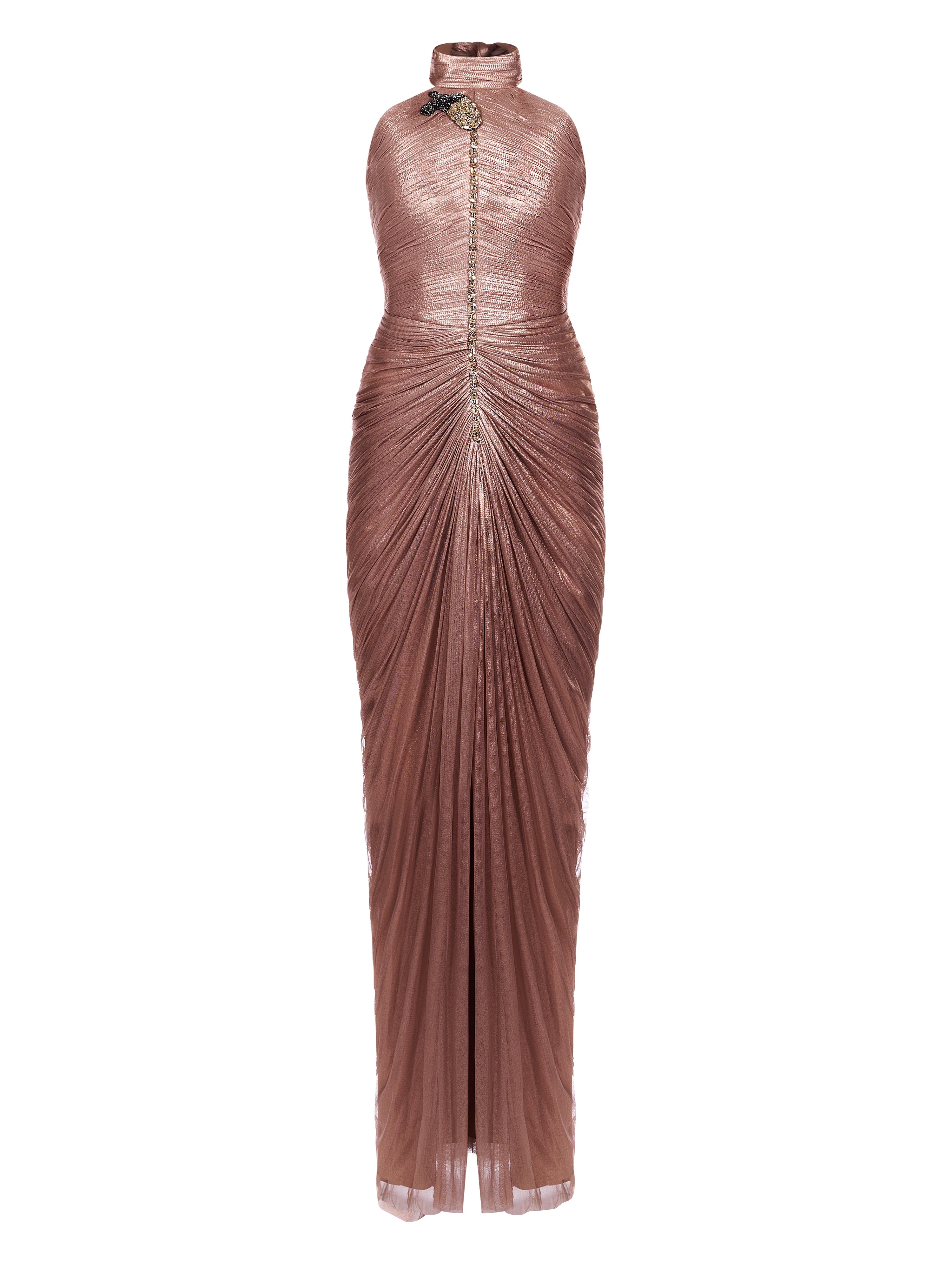 Rochie fronsata din tulle de matase  Araftu Couture