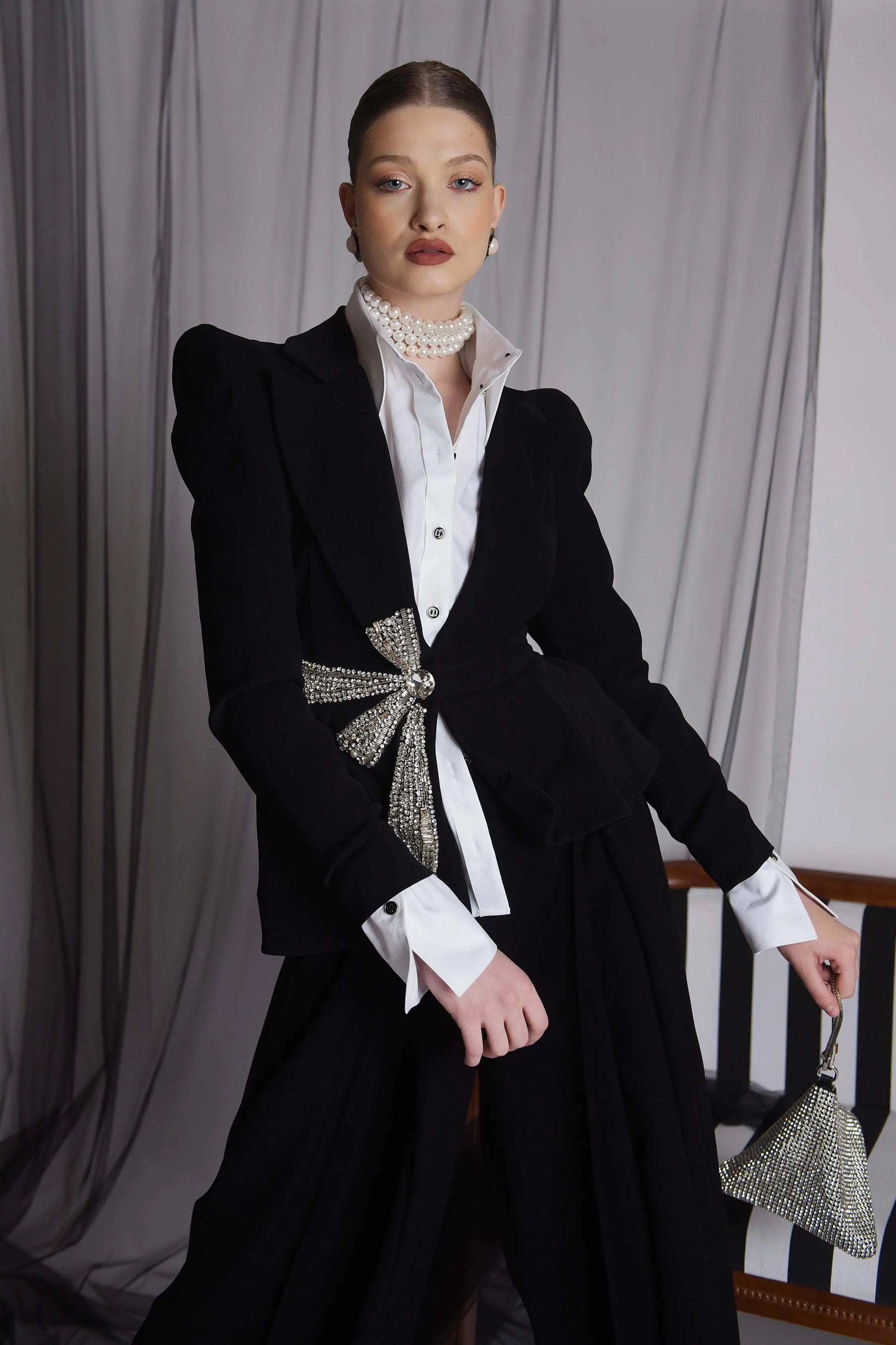 Costum elegant cu pantalon  Araftu Couture