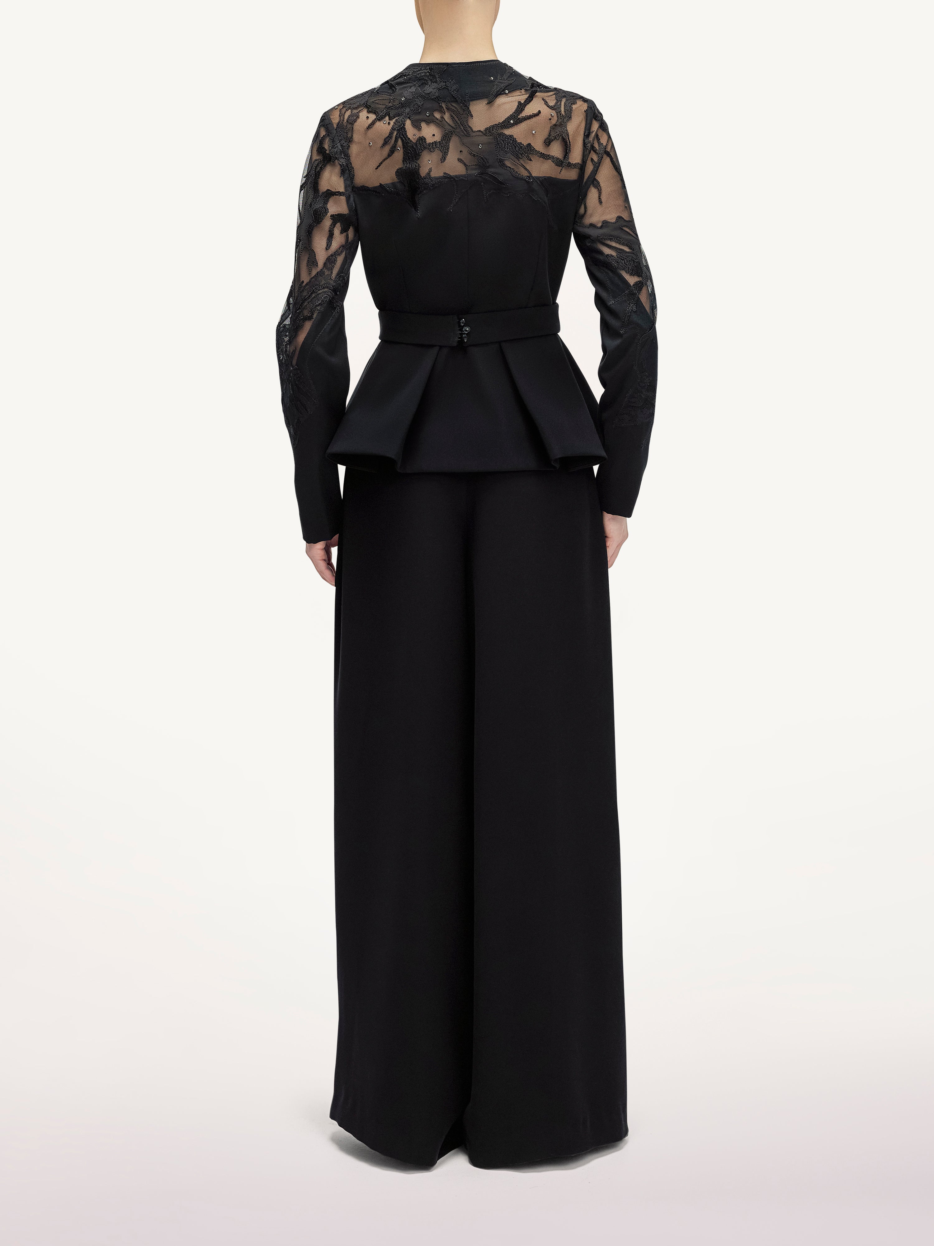 Costum cu Pantalon Palazzo si Sacou Petrecut  Araftu Couture