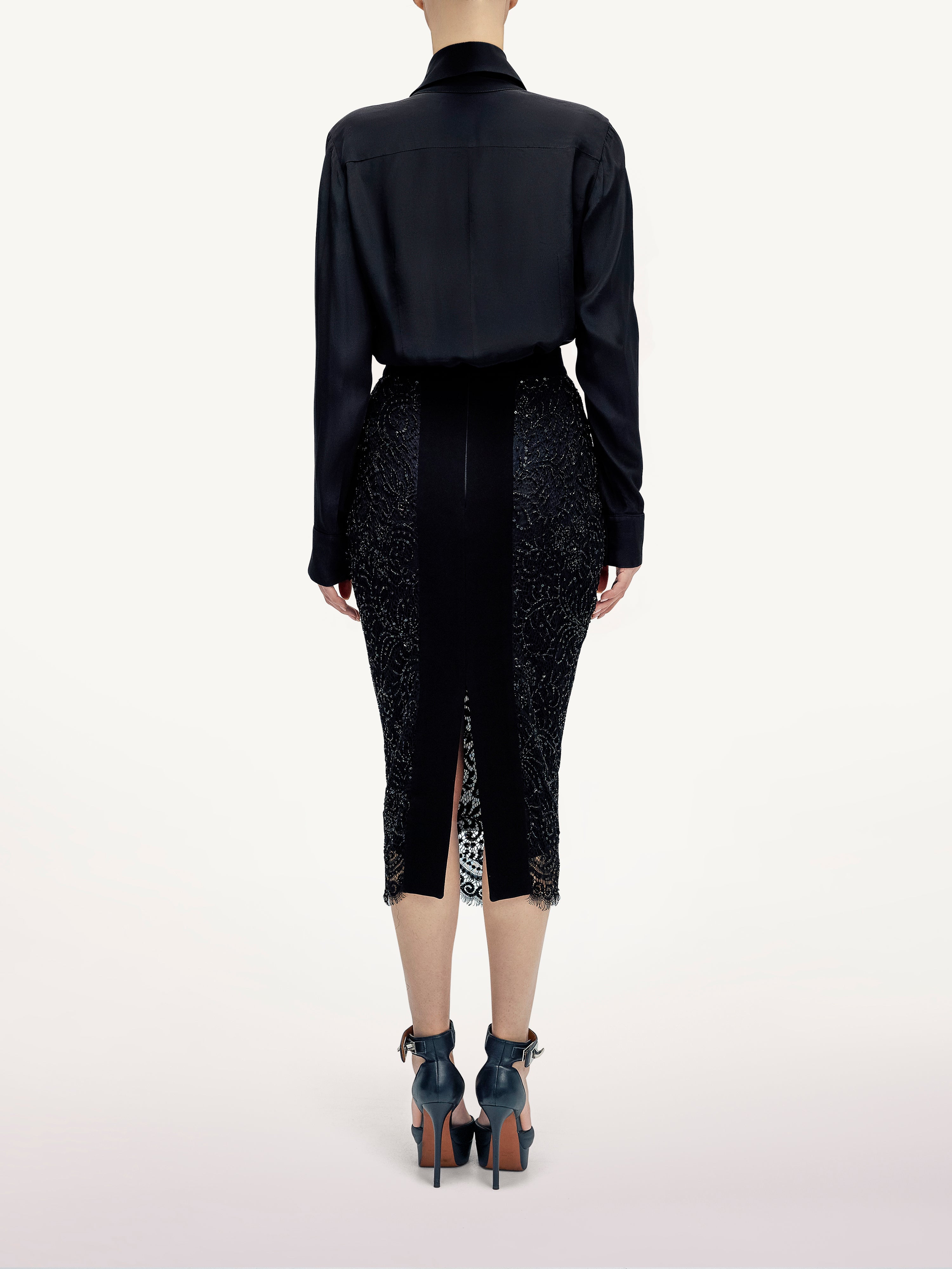 Costum cu Fusta din Dantela  Araftu Couture