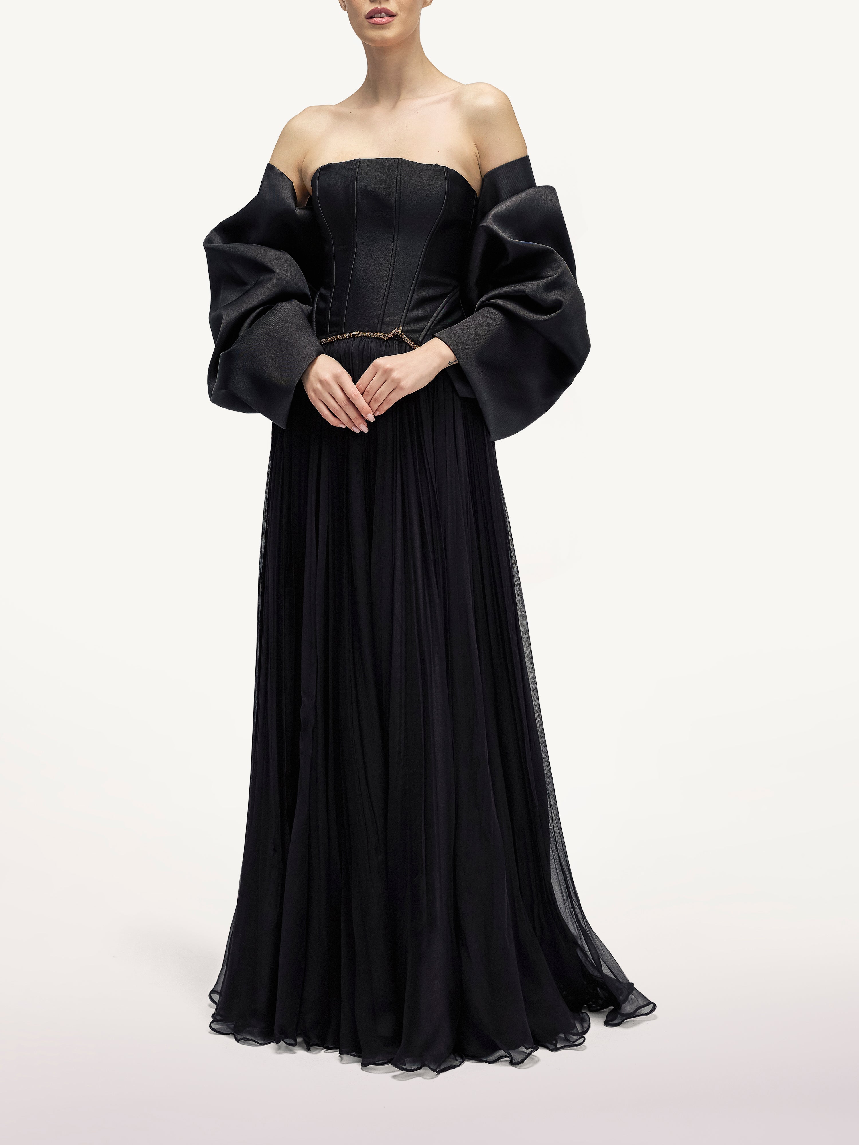 Rochie Lunga de Seara cu Funda  Araftu Couture