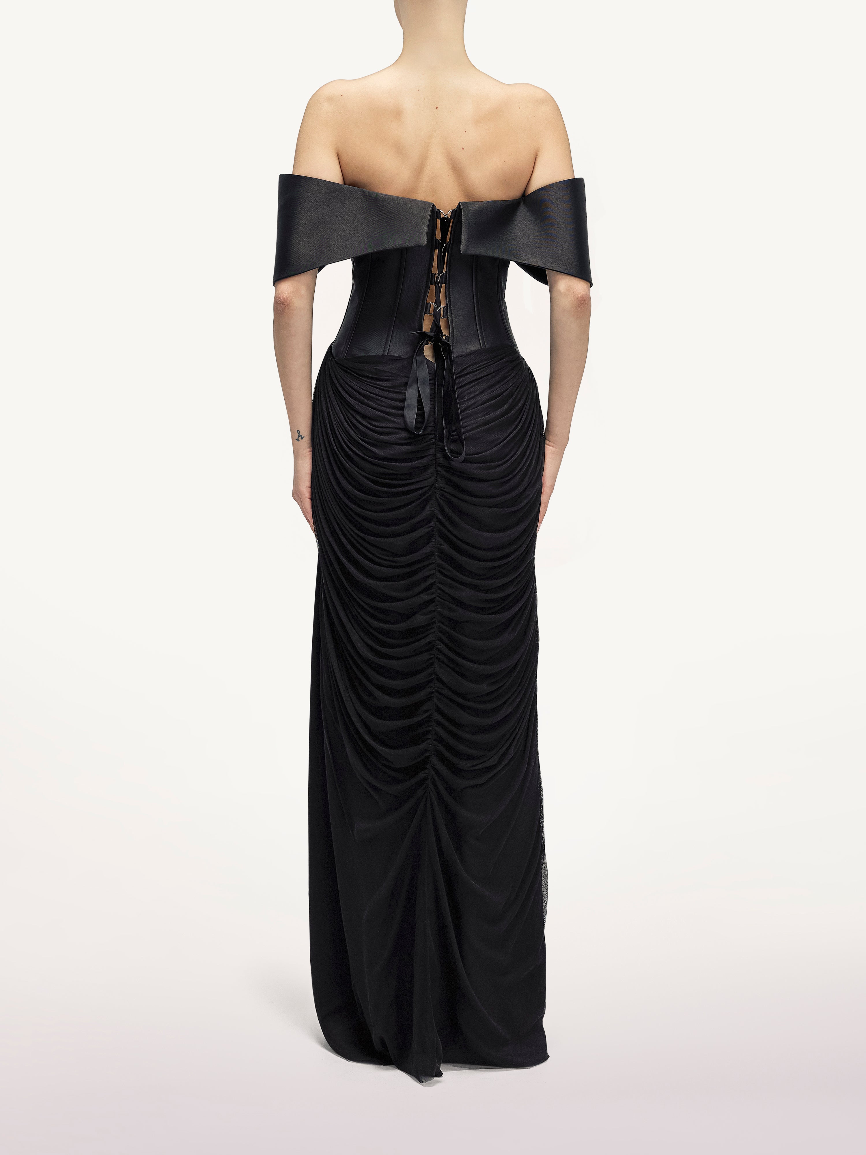 Rochie Neagra din Tulle de Matase  Araftu Couture