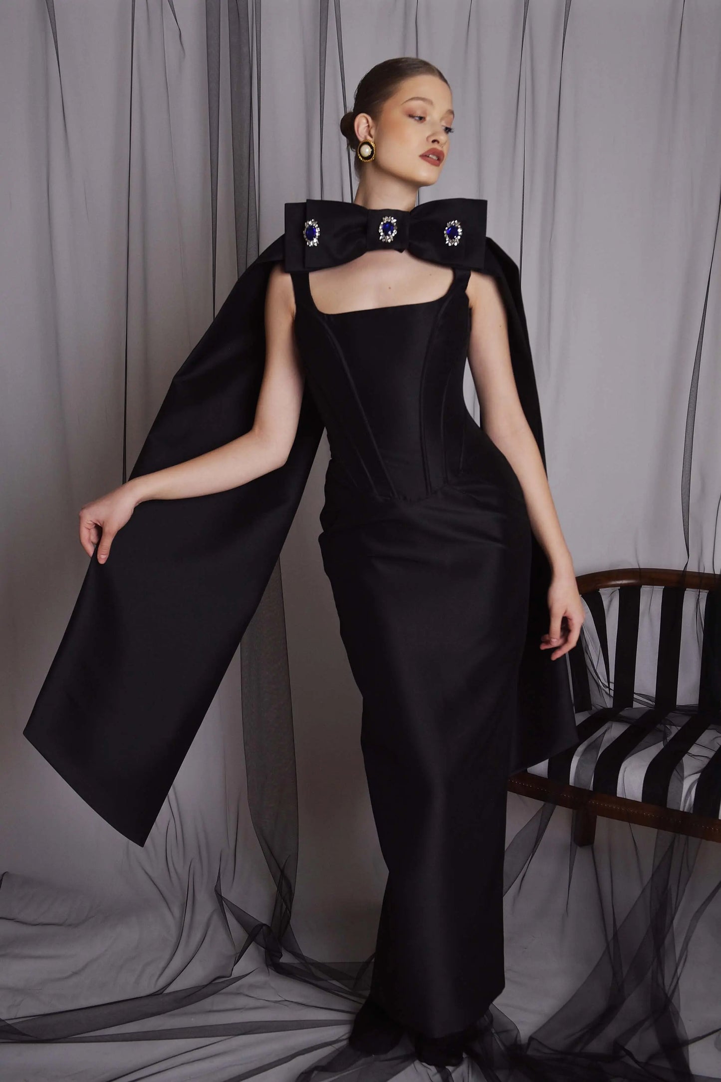 Rochie din tafta cu corset  Araftu Couture