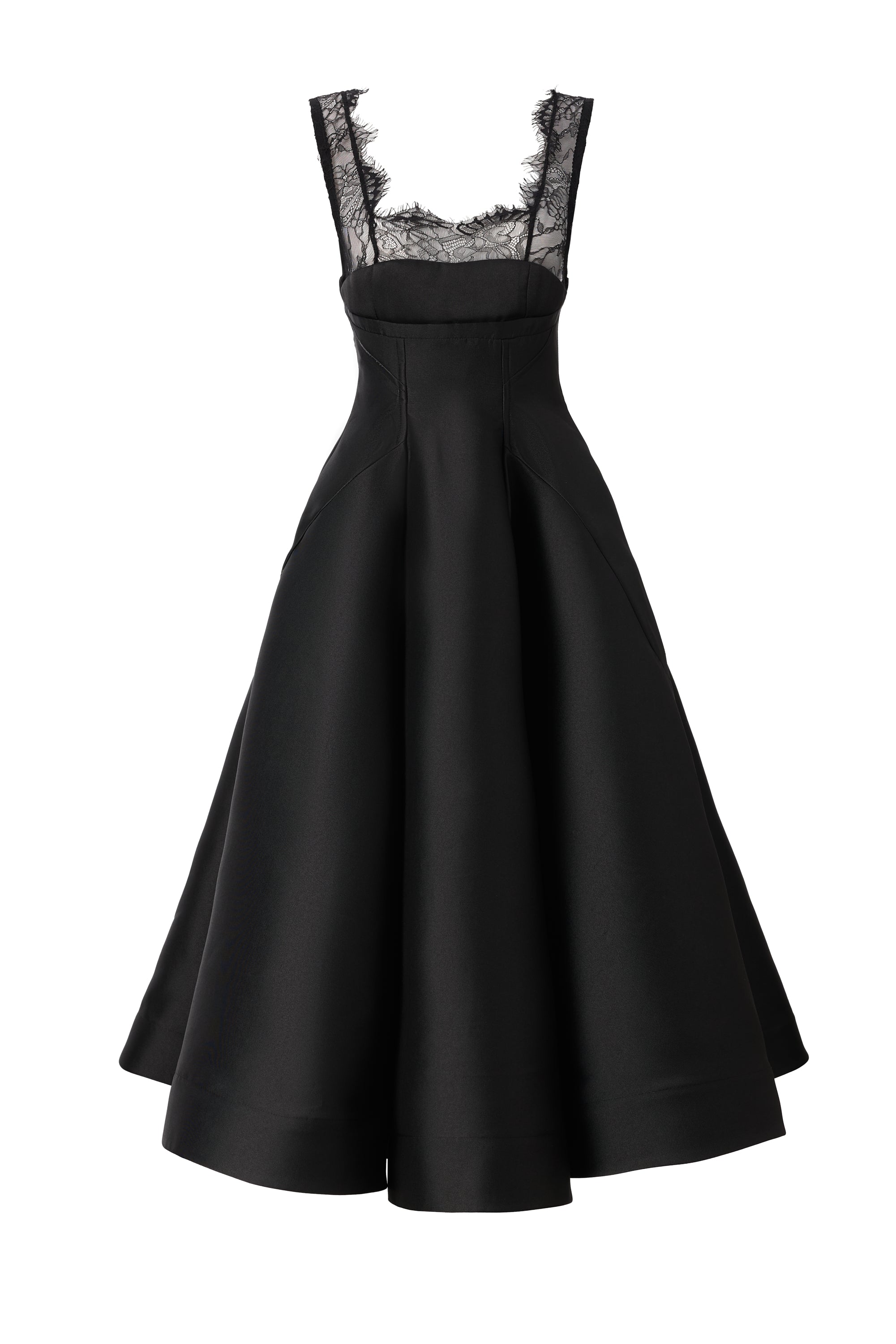 RETRO MIDI DRESS WITH LACE STRAPS  Araftu Couture