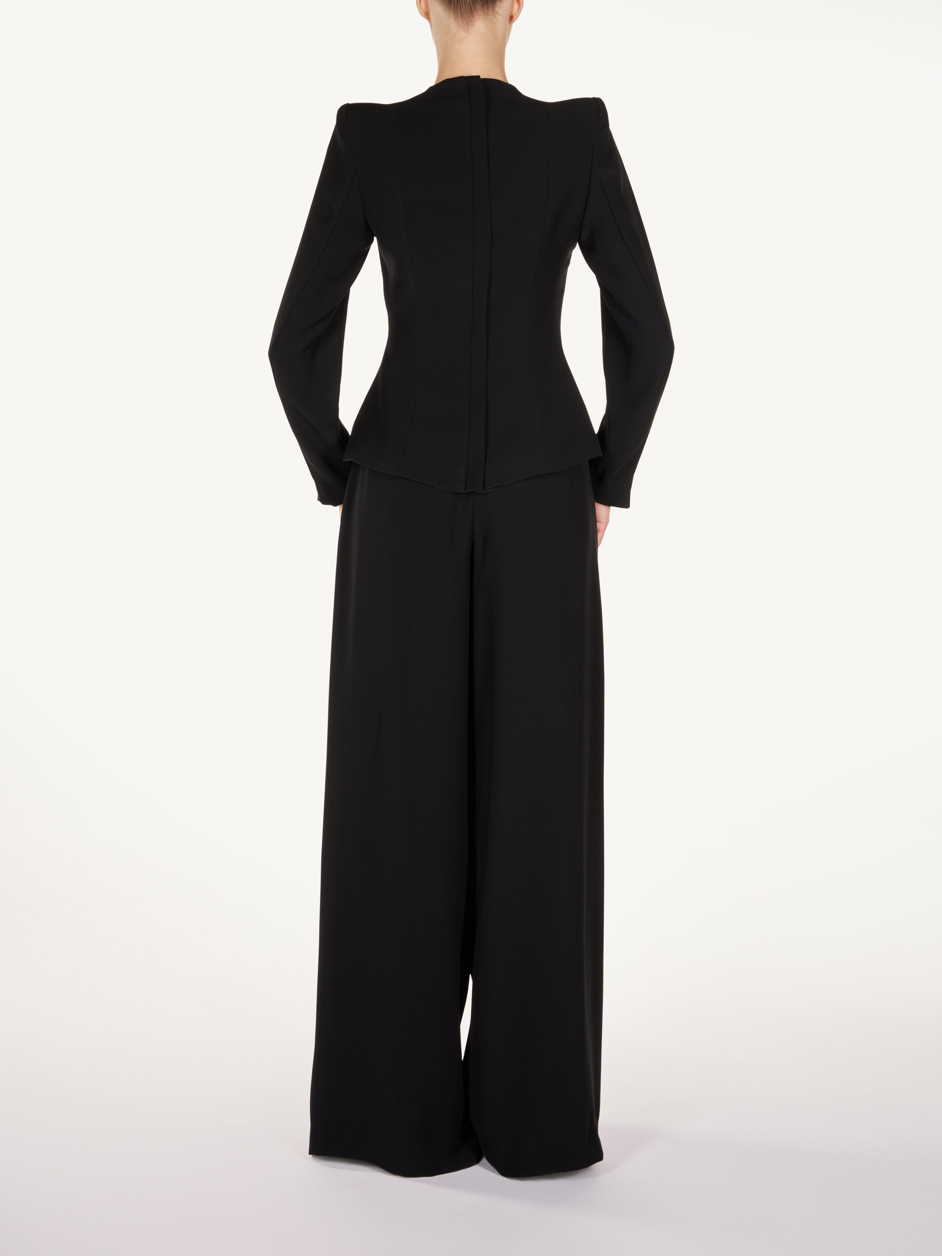 FITTED JACKET WITH EXTRA WIDE PANTS  Araftu Couture