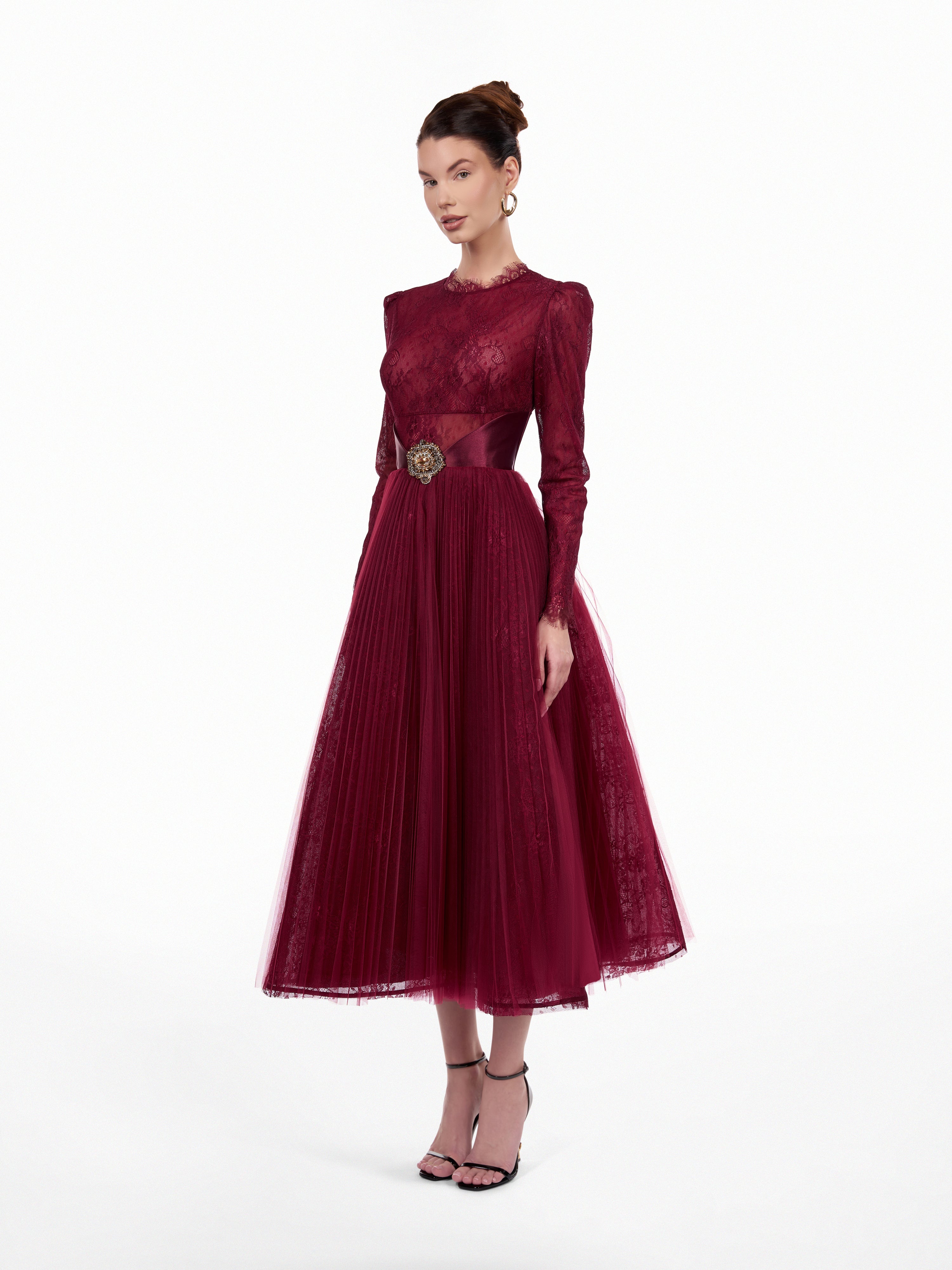 Rochie midi din dantela  Araftu Couture